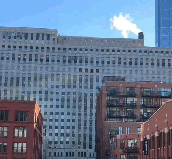 A gif of the vista effect as seen from the Purple line